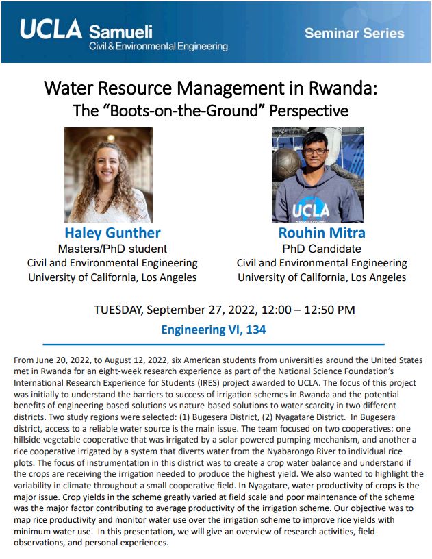 Water Resource Management in Rwanda: The “Boots-on-the-Ground” Perspective