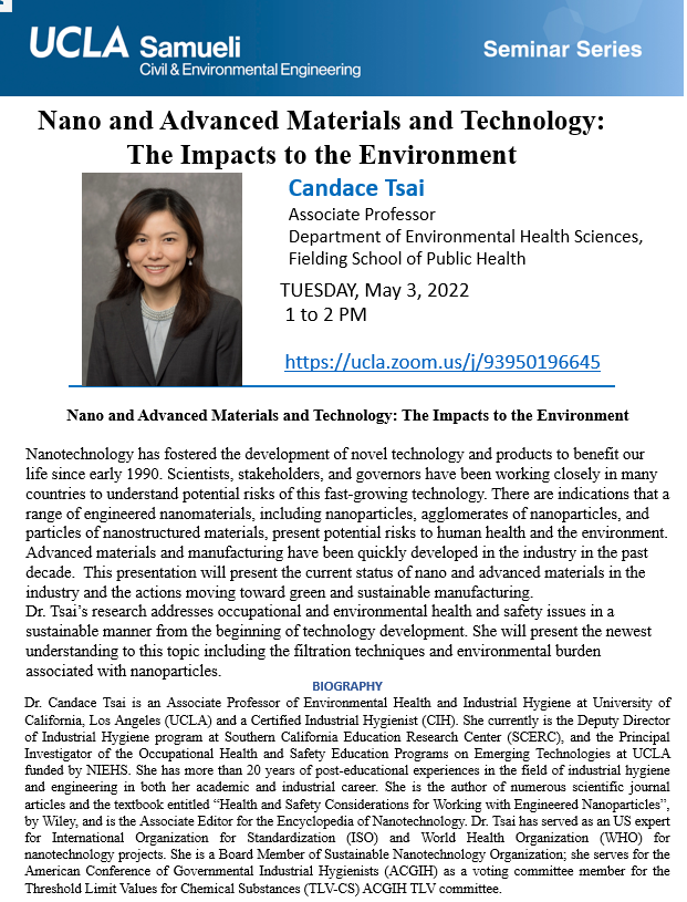 CEE 200: Dr. Candace Tsai