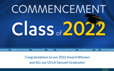 UCLA Civil and Environmental Engineering 2022 Commencement Awardees