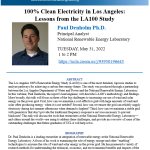CEE 200 Seminar: Dr. Paul Denholm