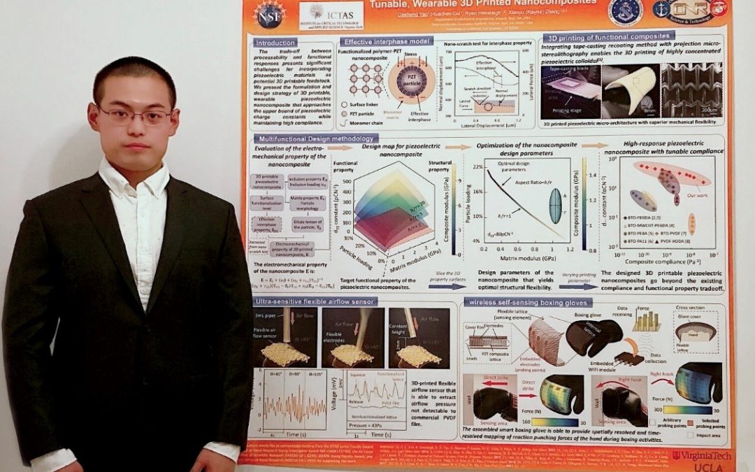 C.E.E. PhD Student Desheng Yao wins 1st Place Poster Award