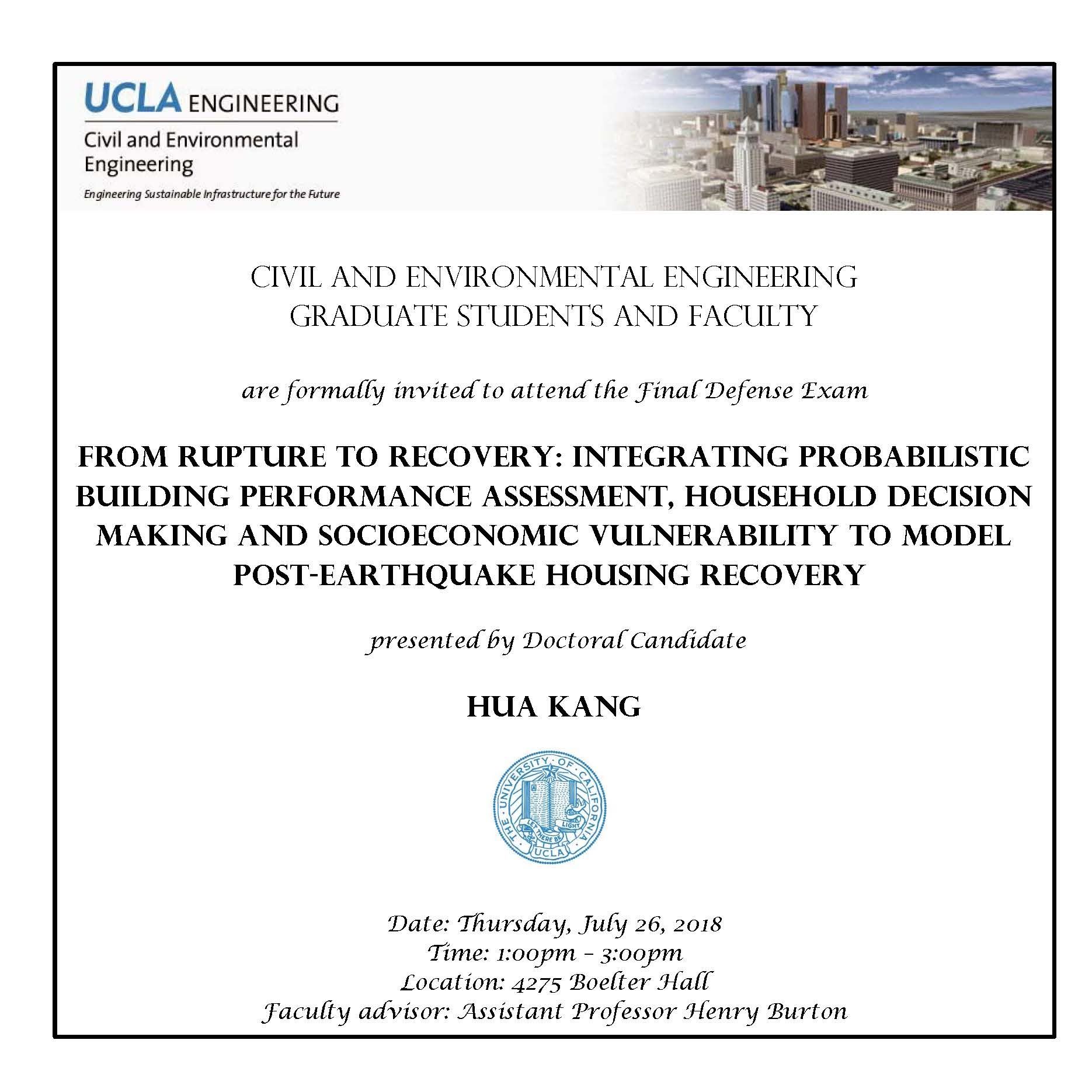 Final Defense Exam - Hua Kang