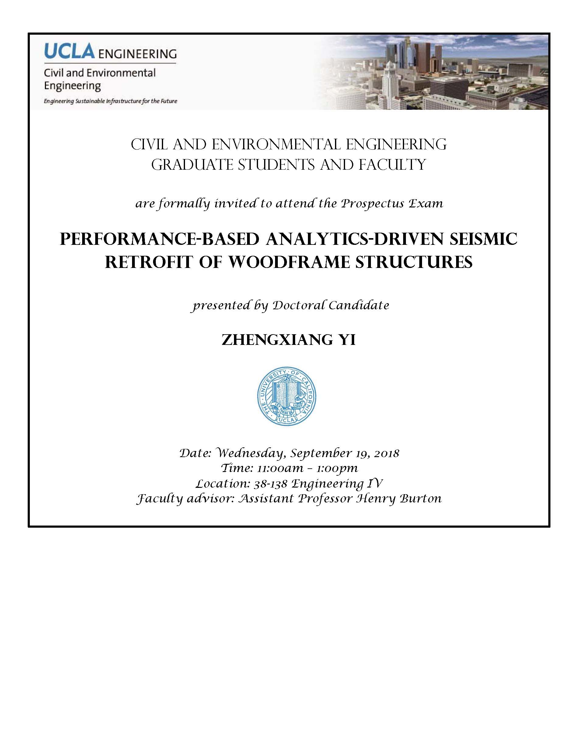 Prospectus Exam - Zhengxiang Yi