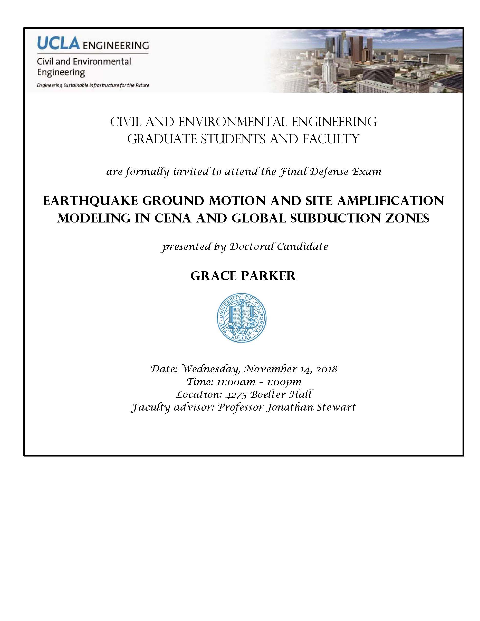 Defense Exam - Grace Parker