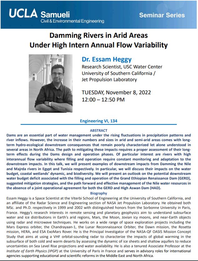 CEE 200: Dr. Essam Heggy