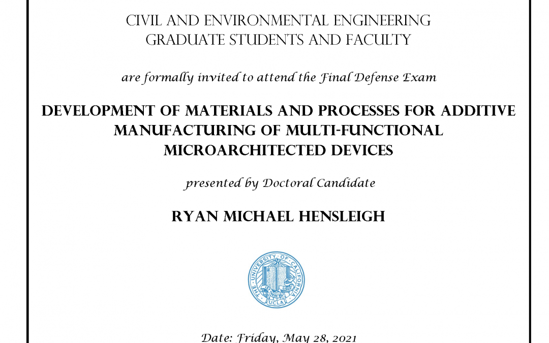 Ryan Hensleigh Exam Flyer