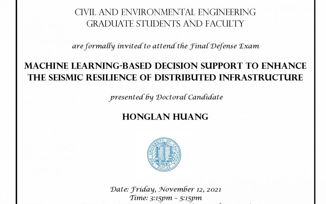 Huang Honglan defense exam flyer