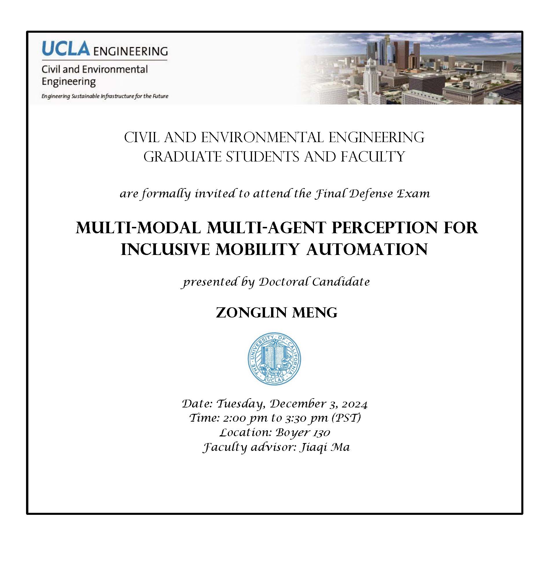 Defense Exam: Zonglin Meng