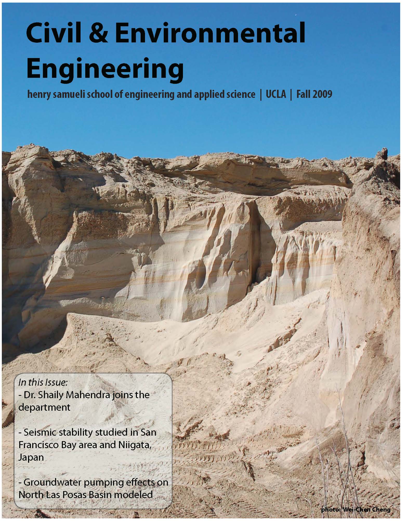 2009 Fall Civil Engineering Newsletter cover