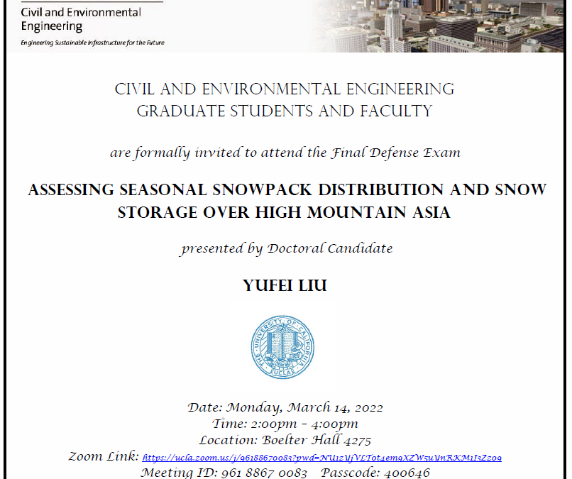Yufei Liu defense exam flyer
