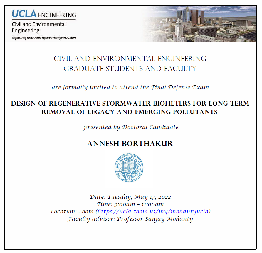 Defense Exam: Annesh Borthakur
