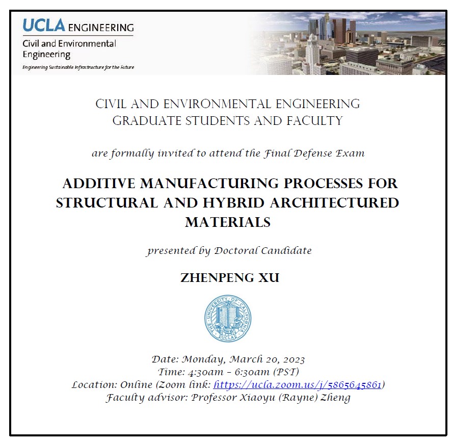 Defense Exam: Zhenpeng Xu
