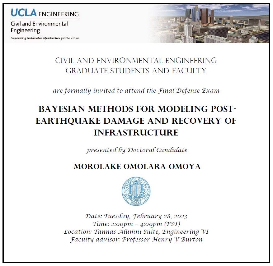 Defense Exam: Morolake Omolara Omoya