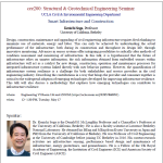 CEE 200 Seminar: Dr. Kenichi Soga