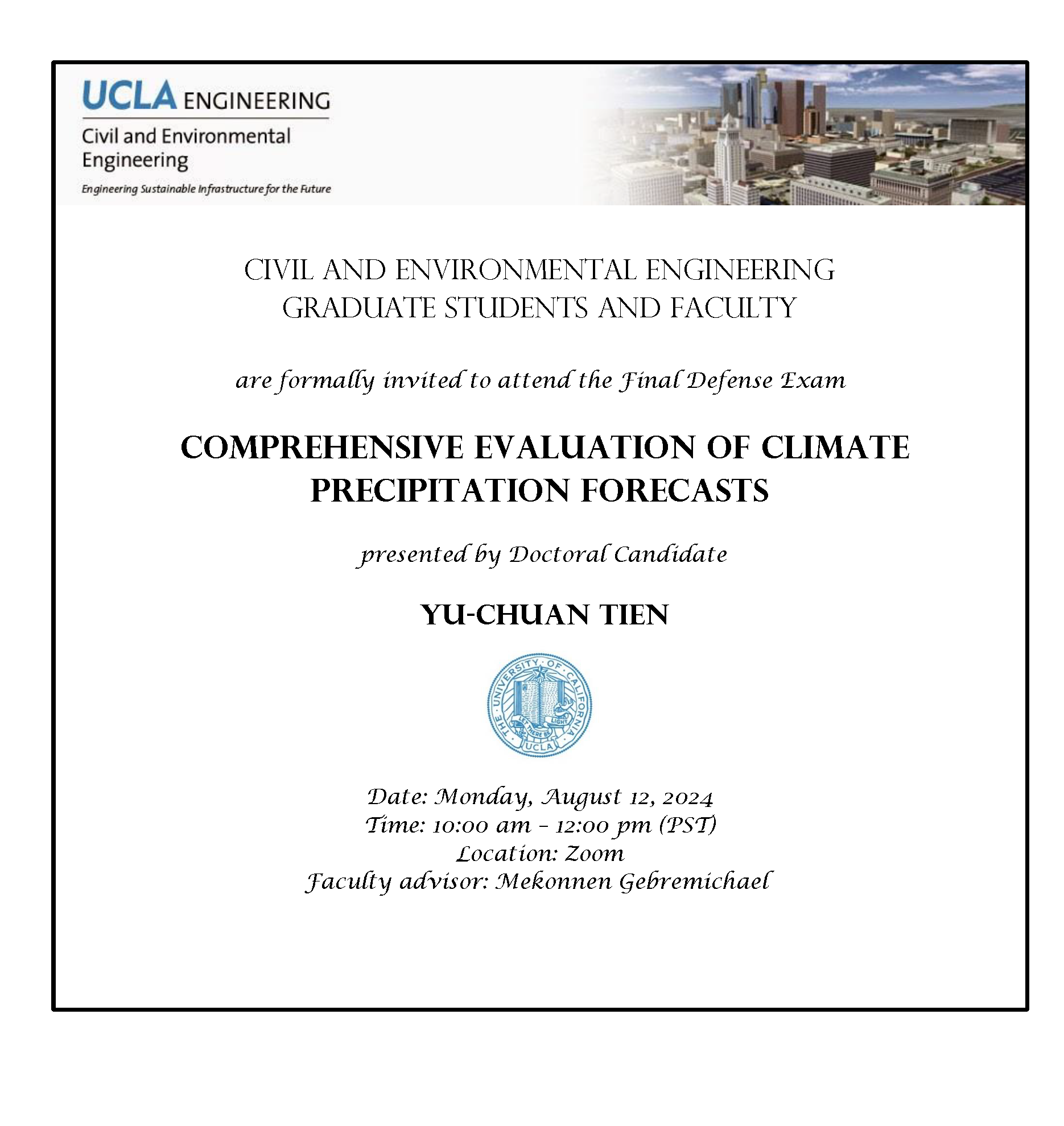 Defense Exam: Yu-Chuan Tien